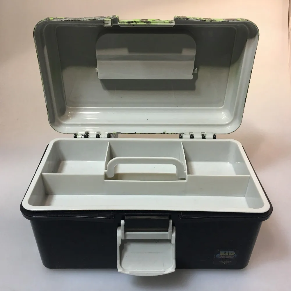 迷彩tackle 盒钓鱼盒案例双层