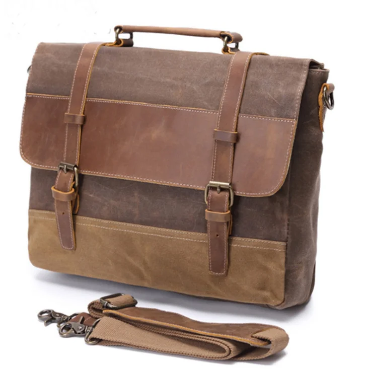 waterproof leather messenger bag