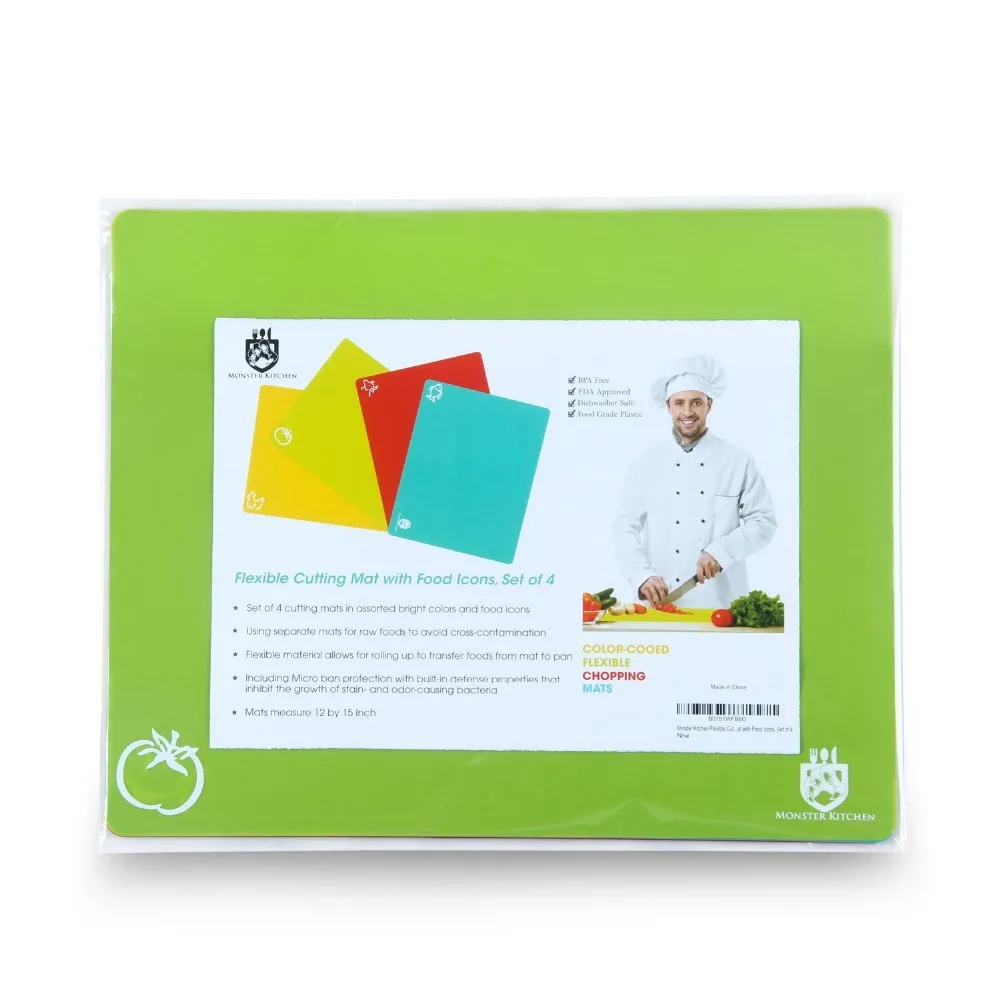 Antislip Plastic Chopping Board Plastic Cutting Mat Cutting Board