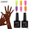 70701 CANNI Soak off UV Gel Nail Art 6 Color Nail Polish Customize Private Label OEM UV LED Luminous Gel Polish Glow in the Dark