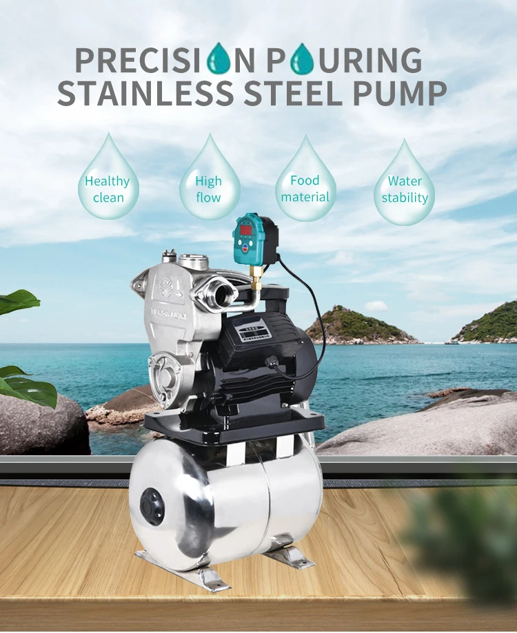 2hp Stainless Steel Antifreeze Domestic Automatic Pipe High Pressurel