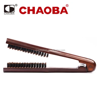 Wooden Handle Boar Bristle Hair Straightening Brush Double Sided Cb Wooden Handle Boar Bristle Hair Straightening Brush Double Sided Cb 6009