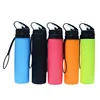 600ml Christmas Travel Bike Gym Outdoor Sports Portable BPA Free silicone collapsible Water Bottle with custom logo