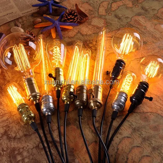 7.2-9 Custom Pendant lamp Vintage style Industrial Edison bulb E27 220 V ceiling Lamp for incandescent lamp home decoration