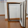 Low price aluminum frame picture window design with decoration