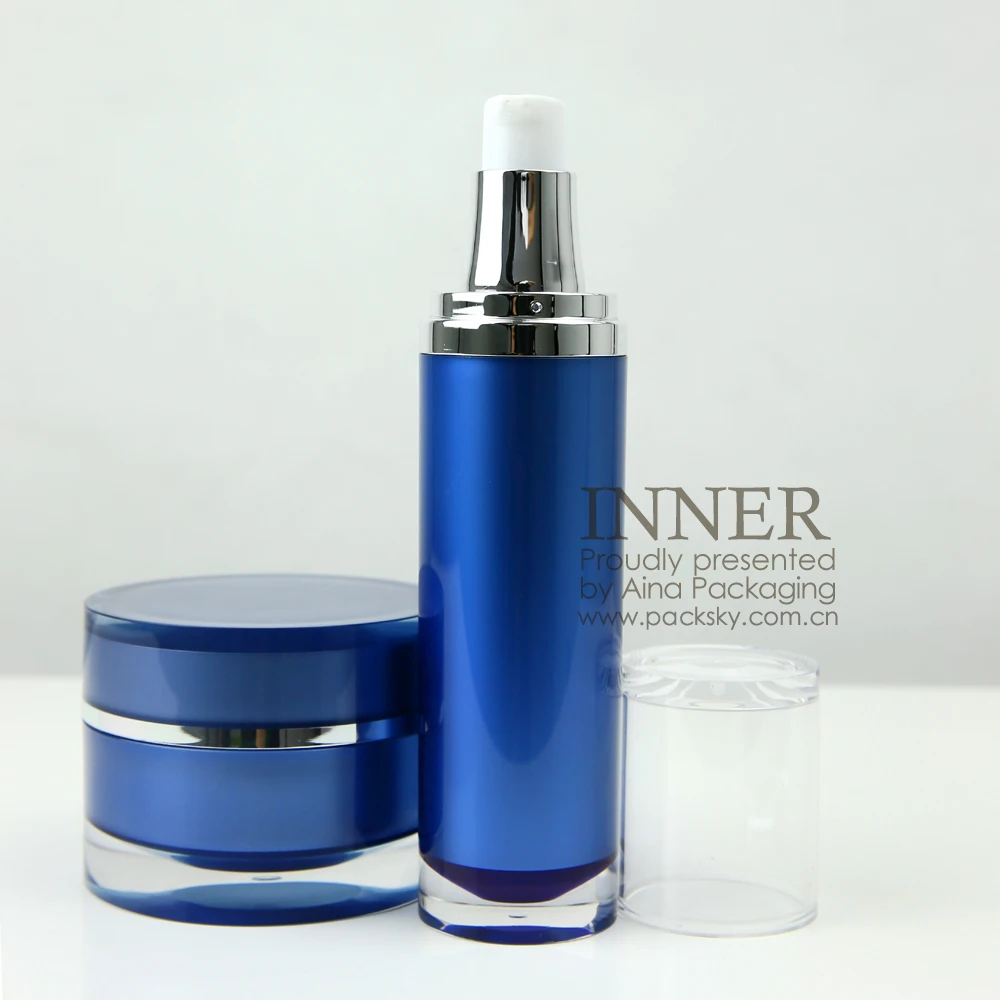 200ml Blue High End Skincare Lotion Bottle - Buy High End Bottle,Blue