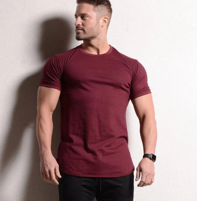 China Supplier Wholesale Blank Gym Fitness Clothing Men Workout T ...