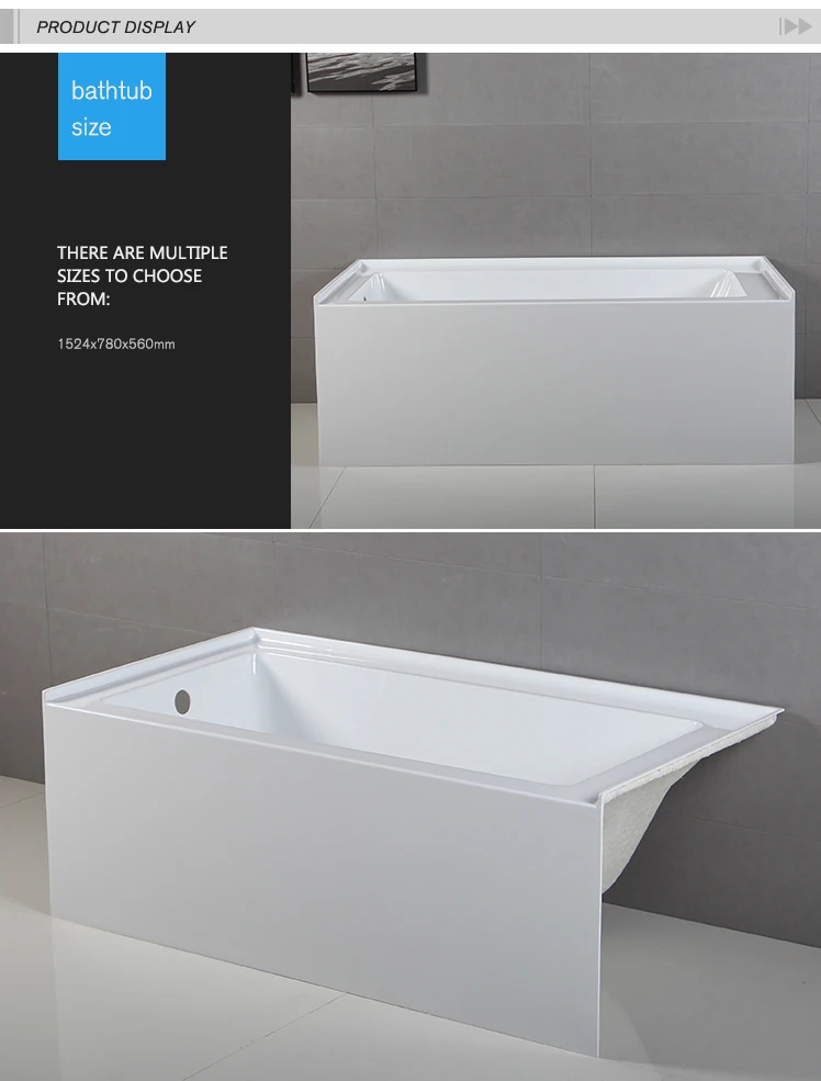 Standard Collection 60x30 Inch Integral Apron Bathtub American
