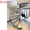 spiral staircase yg/oak solid wooden indoor stairs