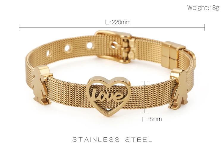 Wholesale Price Simple And Fashionable Best Selling Love Pattern Charming Turkish Style Bracelet For Girls