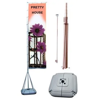 Full Aluminum Portable Water Box Advertising Telescope Flags Pole