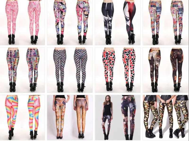 Desi Girls Legging Set Polyester Spandex Leggings Lady Sexy Striped 