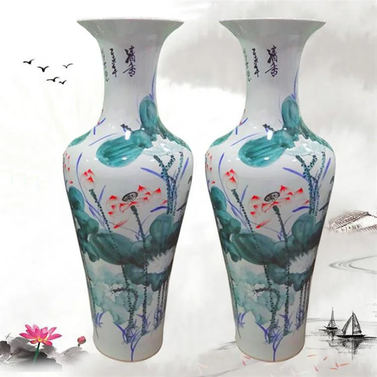 1.2m Floor Decor Handpainted Jingdezhen Large Chinese Vases Buy