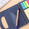arrow shape sticky note book mixed color/Pocket Memo Pad Mini Grid Pattern Kraft Paper Sticky Notes