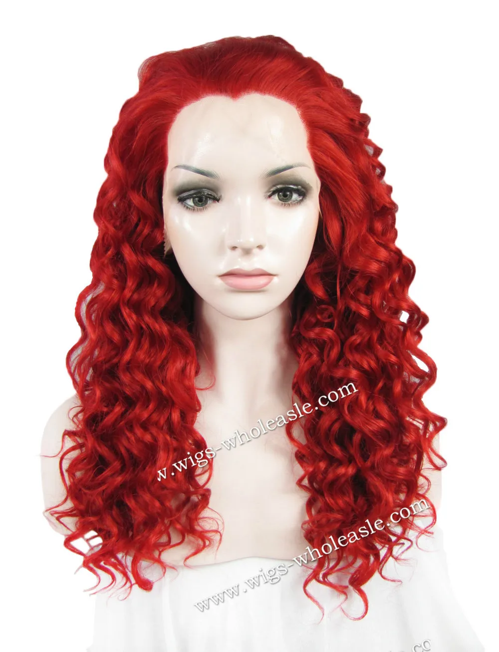 cheap red curly wigs