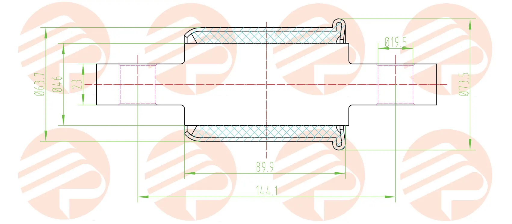 52296 Pivot Bushing Leaf Spring Bushing Buy Pivot Bushing,52296,Leaf