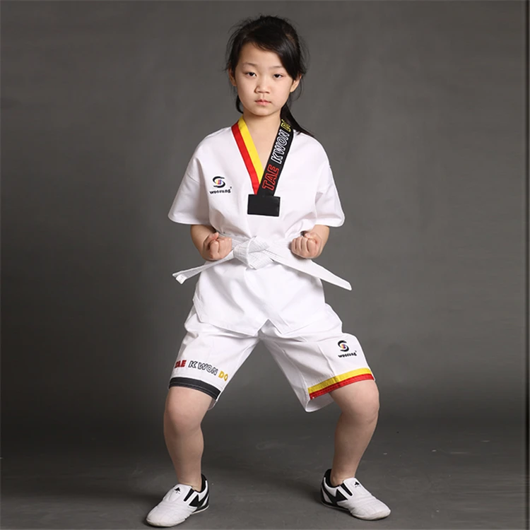 Summer Taekwondo Uniform For Kids/martial Arts Uniforms Buy White Ribbed Martial Arts Dobok