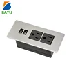 US Dual Wall Mount Power Outlets Socket Table Mounted With USB Charging Ports