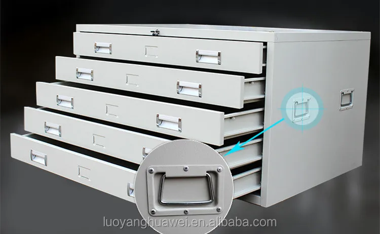 Map Paper Steel Storage Cabinet