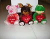 18cm promotional customized stuffed plush pig/cat/cow/bear/horse/panda/lion/wolf/dog/polar bear wild animal toy