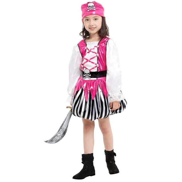 7 Sets lot Free Shipping Kids Pirate Costumes font b Children b font Carnival Halloween Masquerade