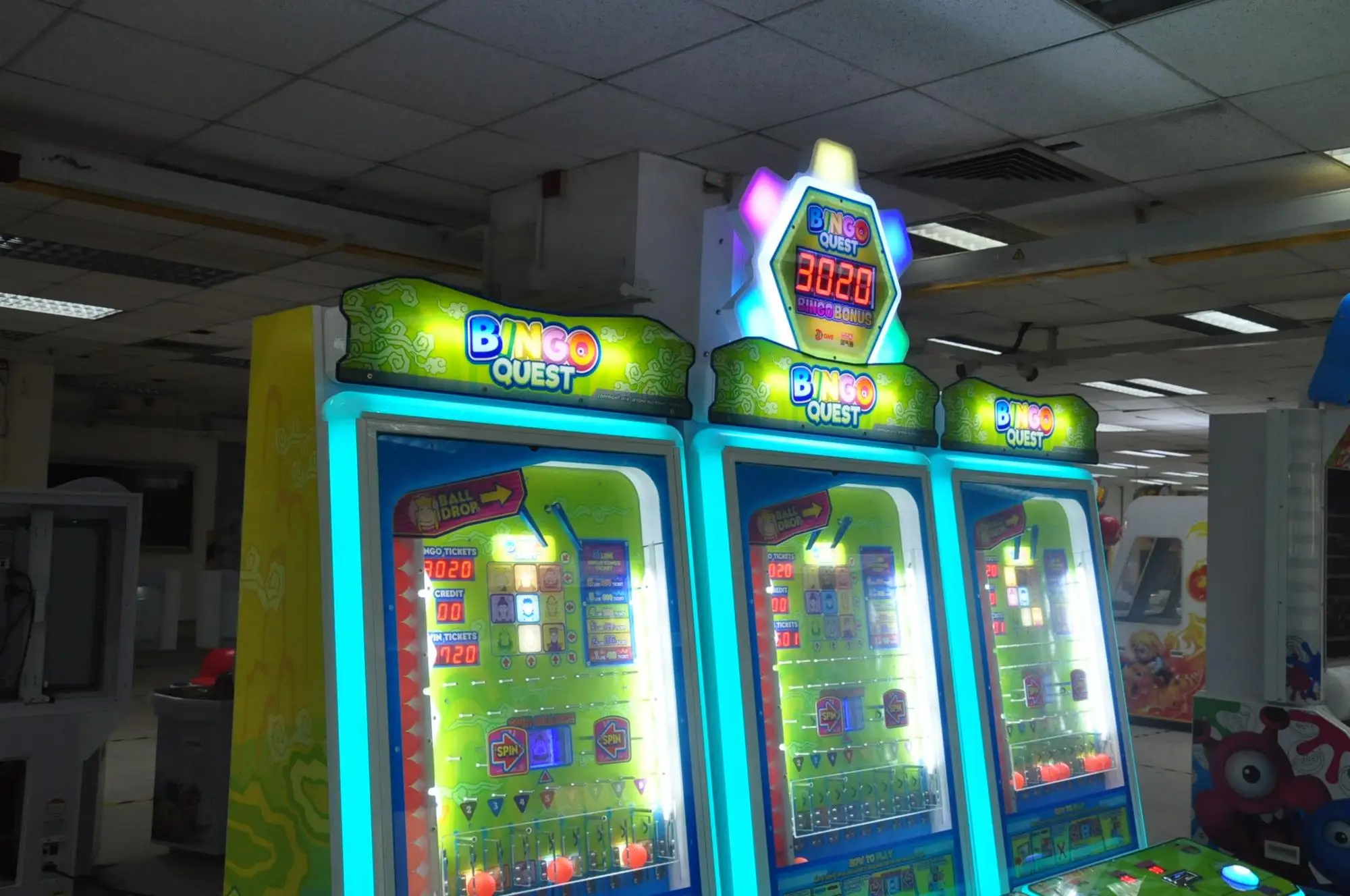 High Profitability Indoor Amusement Coin Operated Arcade Bingo Quest