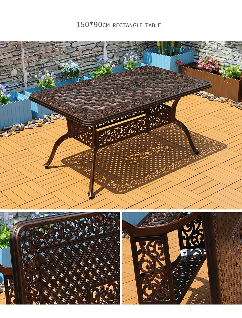 Foshan Garden Stone Tables And Chairs Garden Popular Bronze Table