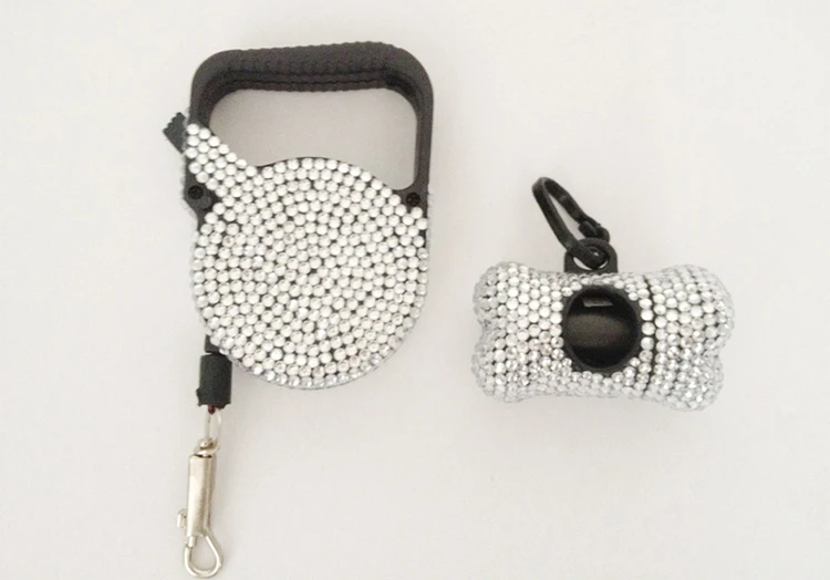 flexi lead poop bag holder