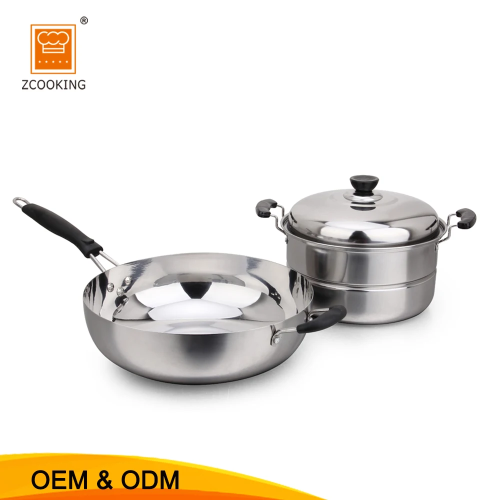 stainless steel induction pan set