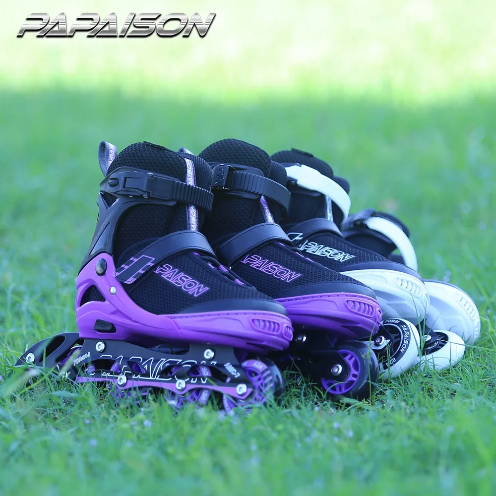 2018 New Design Fashion Womens Roller Inline Skates 4 Pu Wheels Skating