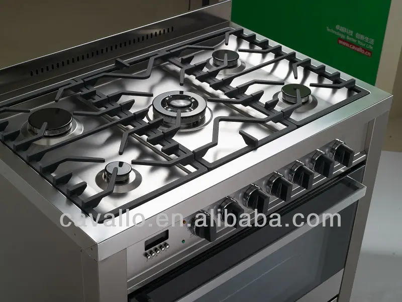 900mm 5 Burners Free Standing Gas Cooker Oven Buy Gas