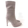 Ladies Rivet Boots thigh high boots
