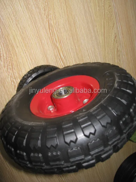 13x3 solid rubber wheels for construction duty wheel barrow