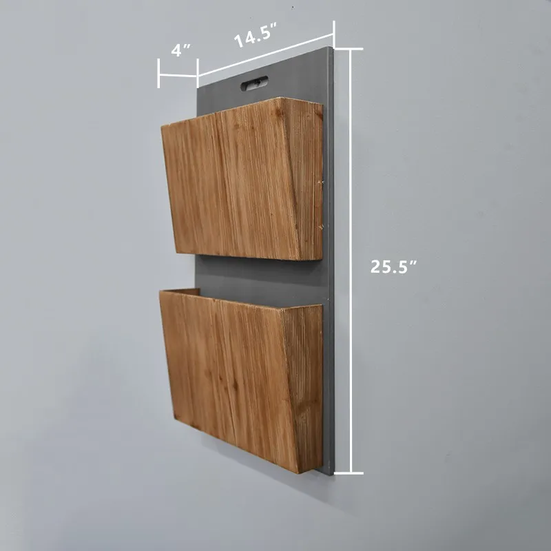 Pastoral Loft Wall Hanging Wooden Storage Rack / Display Rack