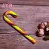 giant mint yellow white stripe candy cane lollipop
