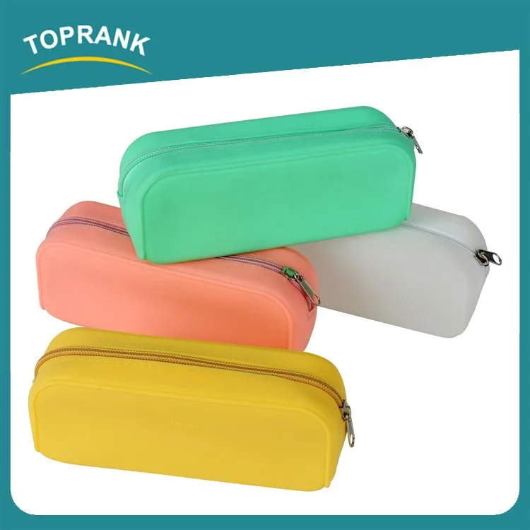 School Pencil Case Pouch Waterproof Silicone Rubber Cute Pencil Case ...