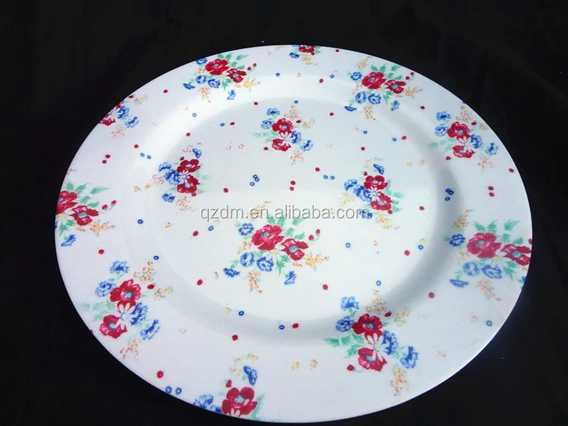 10 Inch Round Dinner Plate 30% Melamine&100% Melamine Materi