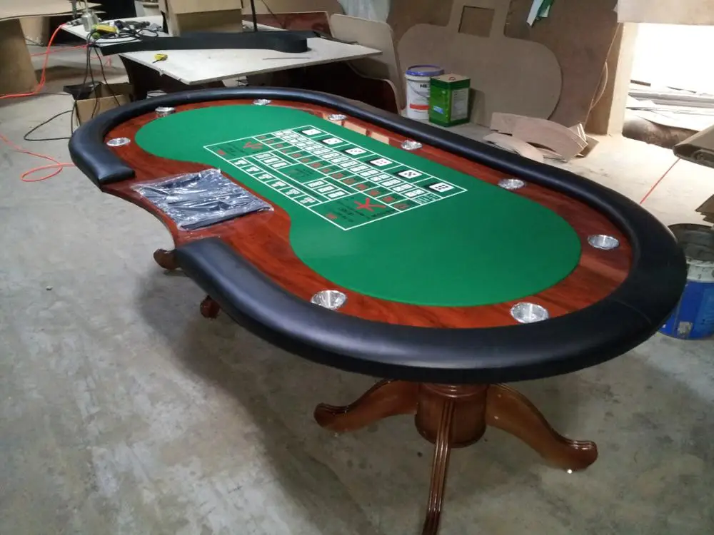 10 Payers Texas Holdem Poker Table With Black Holder Red Race Buy