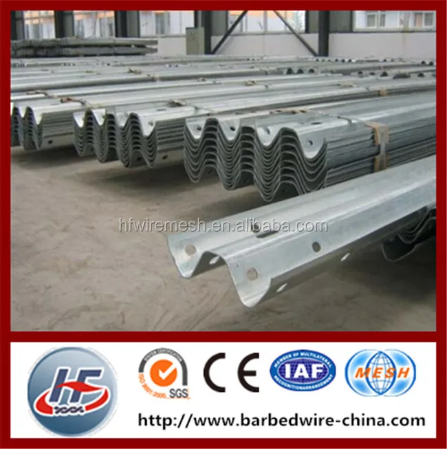 Three Waves Galvanized Steel Highway Guardrail,Highway Guardrail Curved
