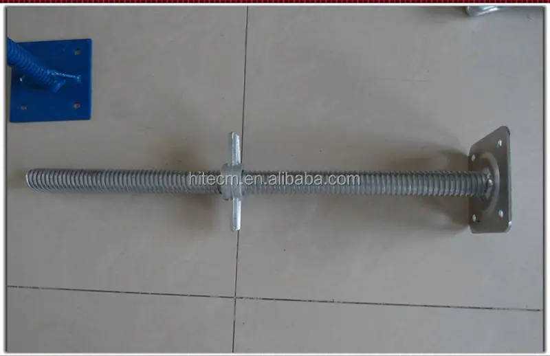 High Strength Adjustable Scaffolding Leg For Supporting Scaffolding