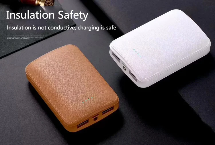 leather power bank 6000mah