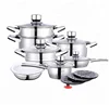 Cookware Accessory 19PCS Stainless Steel Wide Edge Cookware Set Quality Kitchenware