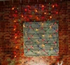 outdoor ramadan Christmas halloween LED net light hang on tree, wall decoration