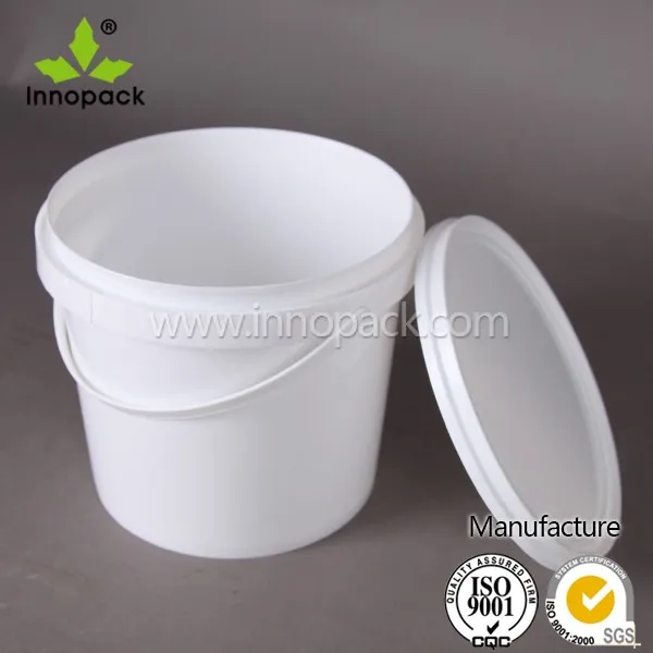 5kg Capacity 1 Gallon Plastic Bucket With Handle And Lid Without