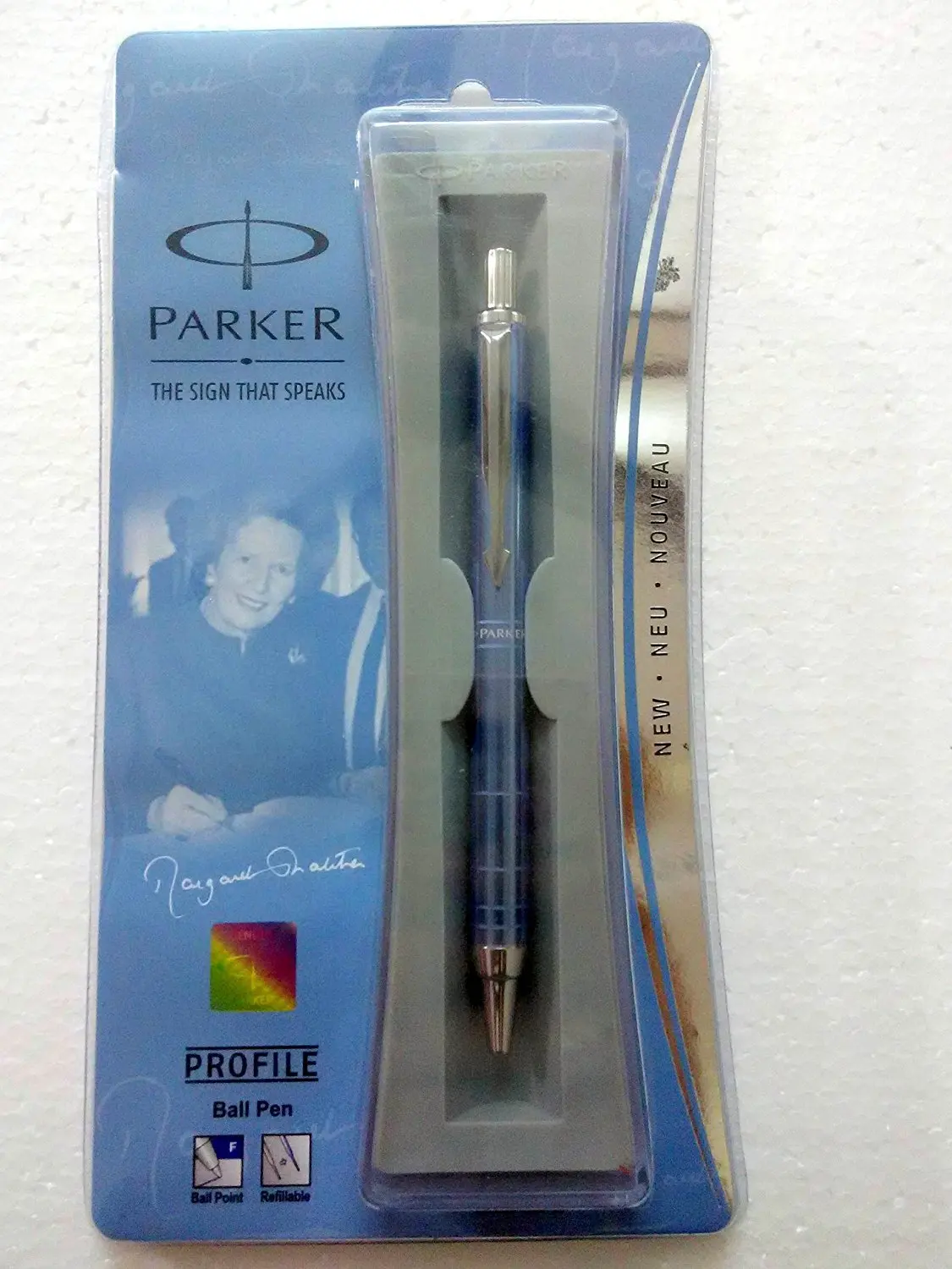 Parker Set of 2 Galaxy Standard Ball Point Pens Ballpens GT New Sealed Blue ink