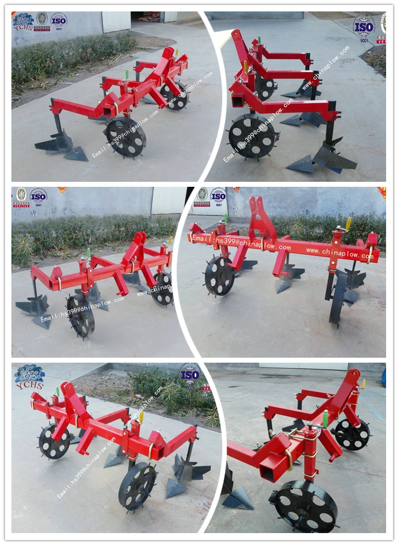 Agricultural land machinery spring cultivator with tractor