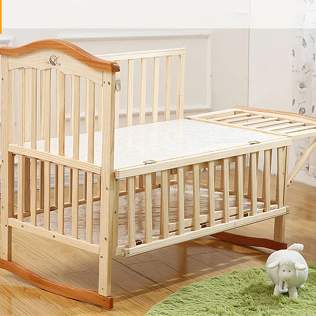 Latest Easy Storage Daycare New Born Wooden Baby Cradle Bed Baby