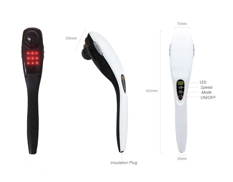 Battery Operated Electric Shock Handheld Massagers Portable Massager