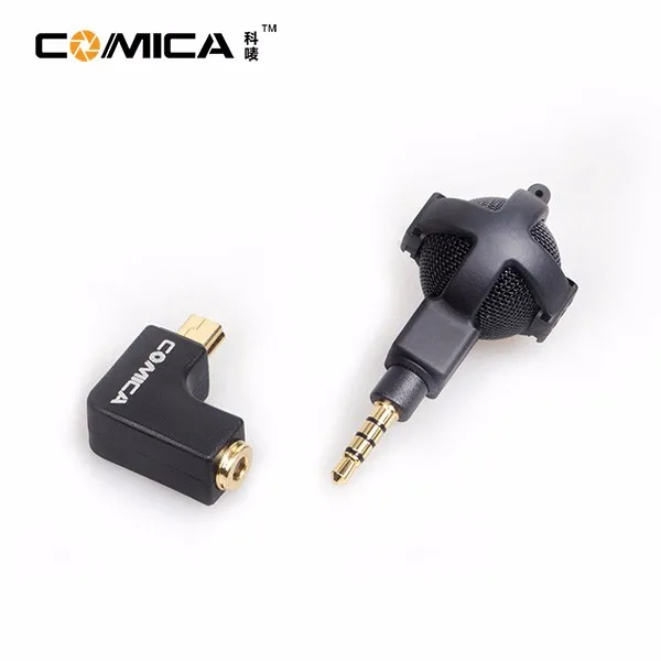 4 5 Cámara Entrevista micrófono Mic de vídeo estéreo Comica para GoPro Hero 3 3