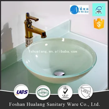 Y280 Upc Tempered Glass Vessel Sink Wash Basin Bb Sink Buy North American Style Glass Sink Tempered Glass Basin Bathroom Cabinet Basin Product On